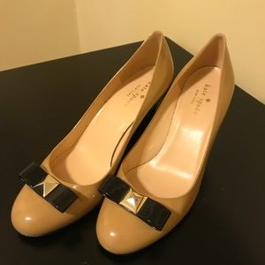 Kate Spade Color-block Bow Wedges